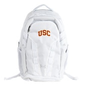 USC Trojans Under Armour White Hustle 5.0 Backpack